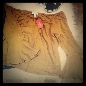 Mustard Bell Sleeved Top